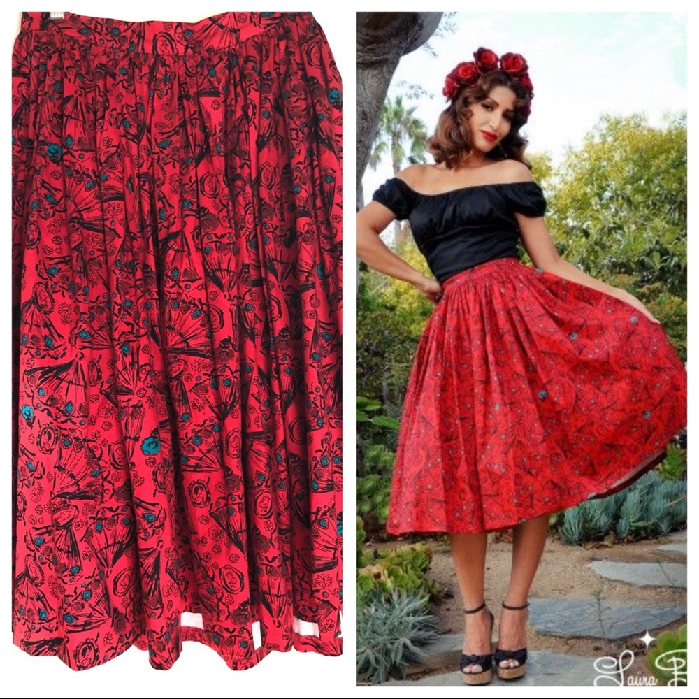Pinup girl Fans Jenny size Large